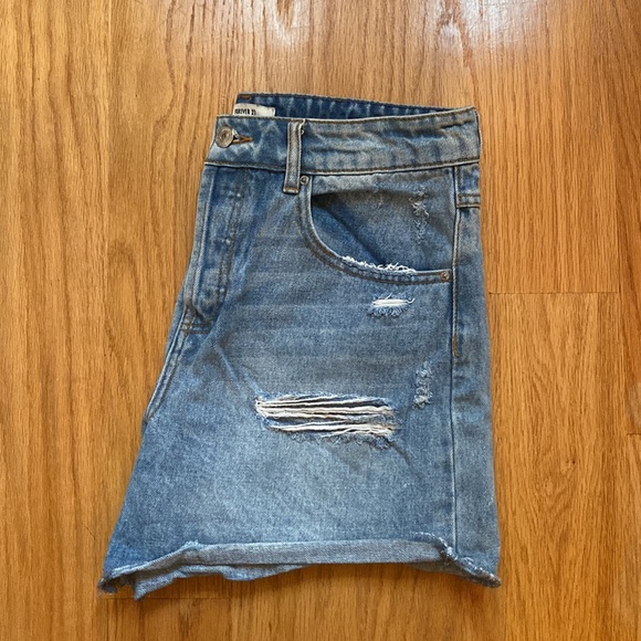 Forever 21 Distressed Jean Shorts - Picture 7 of 10
